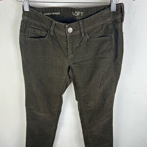 The Loft Modern Straight Pants Size 24/00 Brown